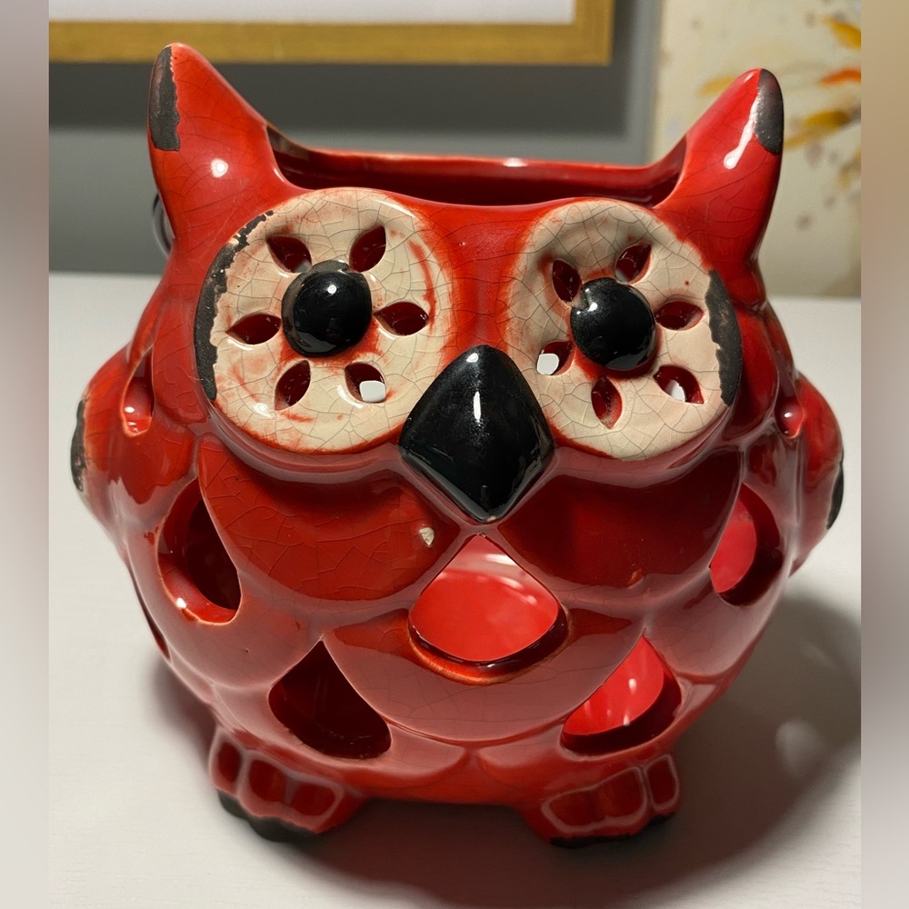 Owl Tea Light Holder